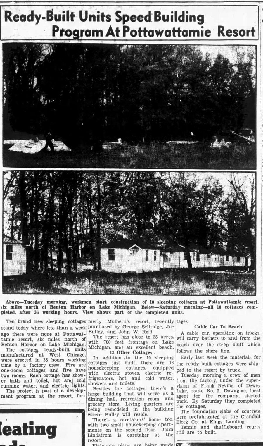 Pottawattamie Resort - Oct 1941 Article